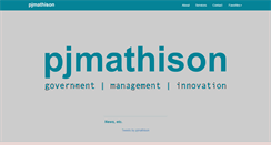 Desktop Screenshot of pjmathison.com